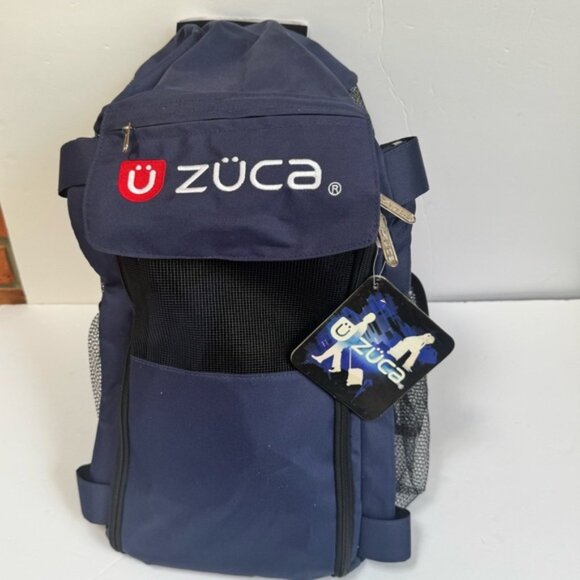 Zuca NEW Pet Carrier Bag Insert Travel Sport Blue Fabric Pockets Lightweight - Picture 2 of 16